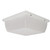 LBS Lighting 10-inch Square Outdoor Ceiling Light with Frost Lens 