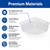10-inch Square Outdoor Ceiling Light with Frost Lens