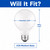 TCP FG25D4024E26SFR92 - Frosted LED G25 - Amber Glow - 2400K