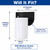 ave Lighting 217-BK Black Plastic Outdoor Pocket Cylinder Ligh