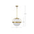 Satco 60-7785 Elegant Natural Brass Indoor Pendant Light