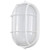 Satco 62-1390 White Wall Mount Light with White Glass