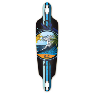 Yocaher Drop Through Longboard Deck - Wave Yocaher Drop Through Longboard Deck - Wave