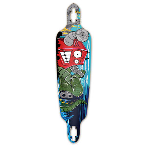 Yocaher Drop Through Longboard Deck - Robot Yocaher Drop Through Longboard Deck - Robot