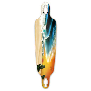 Yocaher Drop Through Longboard Deck - Beach Yocaher Drop Through Longboard Deck - Beach