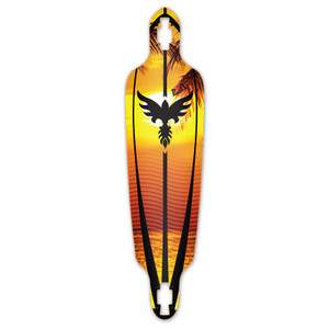 Yocaher Drop Through Longboard Deck - Sunset Yocaher Drop Through Longboard Deck - Sunset