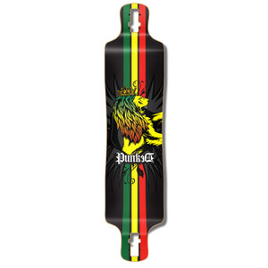 Yocaher Lowrider Longboard Deck- Rasta Yocaher Lowrider Longboard Deck- Rasta