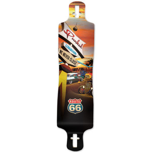 Yocaher Lowrider Longboard Deck - Route 66 Series - Diner Yocaher Lowrider Longboard Deck - Route 66 Series - Diner