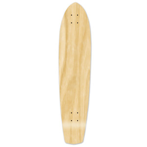 Yocaher Slimkick Longboard Deck - Natural Yocaher Slimkick Longboard Deck - Natural