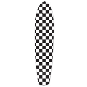 Yocaher Slimkick Longboard Deck - Checker White Yocaher Slimkick Longboard Deck - Checker White