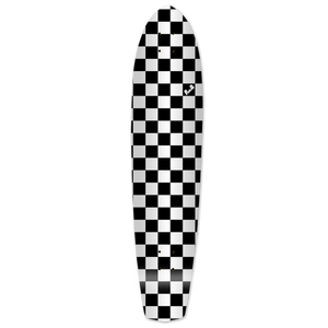 Yocaher Slimkick Longboard Deck - Checker Silver Yocaher Slimkick Longboard Deck - Checker Silver