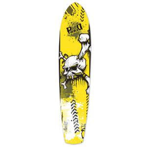 Yocaher Slimkick Longboard Deck - Yskull Yocaher Slimkick Longboard Deck - Yskull