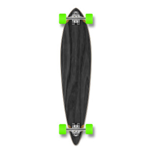 Yocaher Pintail Longboard Complete - Stained Black Yocaher Pintail Longboard Complete - Stained Black