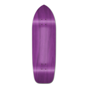 Yocaher Old School Longboard Deck - Stained Purple