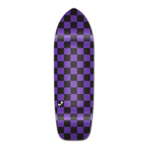 Yocaher Old School Longboard Deck - Checker Purple Yocaher Old School Longboard Deck - Checker Purple