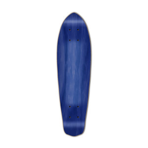Yocaher Micro Cruiser Blank Deck - Stained Blue Yocaher Micro Cruiser Blank Deck - Stained Blue