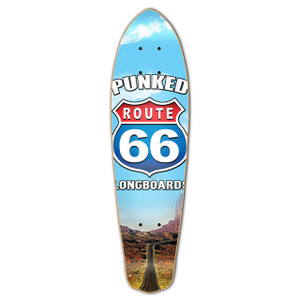 Yocaher Micro Cruiser Deck - Route 66 Series - The Run Yocaher Micro Cruiser Deck - Route 66 Series - The Run