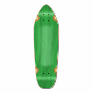 Yocaher Mini Cruiser Blank Deck - Stained Green Yocaher Mini Cruiser Blank Deck - Stained Green