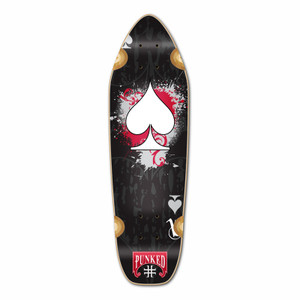 Yocaher Mini Cruiser Deck - Ace of Spades Black Yocaher Mini Cruiser Deck - Ace of Spades Black
