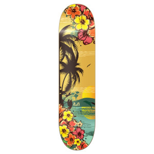 Graphic Tropical Day Skateboard Deck Graphic Tropical Day Skateboard Deck