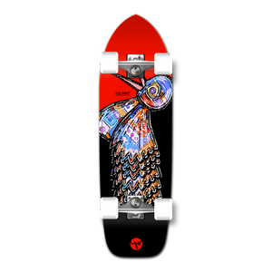 Yocaher Old School Longboard Complete - The Bird Series Red Yocaher Old School Longboard Complete - The Bird Series Red