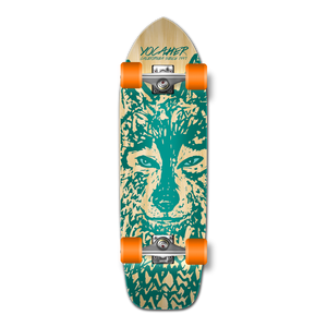 Yocaher Old School Longboard Complete - Spirit Animal Series - Wolf Yocaher Old School Longboard Complete - Spirit Animal Series - Wolf