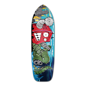 Yocaher Old School Longboard Deck - Robot Yocaher Old School Longboard Deck - Robot