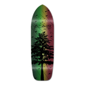 Yocaher Old School Longboard Deck - In the Pines Rasta Yocaher Old School Longboard Deck - In the Pines Rasta