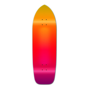 Yocaher Old School Longboard Deck - Gradient Pink Yocaher Old School Longboard Deck - Gradient Pink