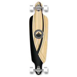 Yocaher Drop Through Longboard Complete- Crest Onyx Yocaher Drop Through Longboard Complete- Crest Onyx