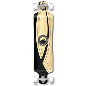 Yocaher Lowrider Longboard Complete - Crest Onyx Yocaher Lowrider Longboard Complete - Crest Onyx