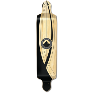 Yocaher Drop Down Longboard Deck - Crest Onyx Yocaher Drop Down Longboard Deck - Crest Onyx