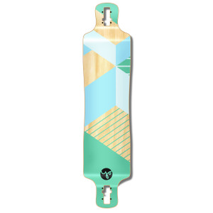 Yocaher Lowrider Longboard Deck - Geometric Series - Green Yocaher Lowrider Longboard Deck - Geometric Series - Green