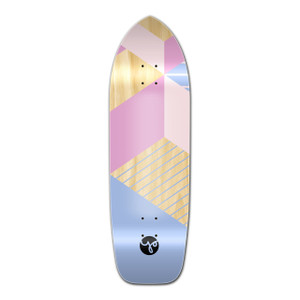 Yocaher Old School Longboard Deck - Geometric Series - Purple Yocaher Old School Longboard Deck - Geometric Series - Purple