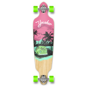 Yocaher Drop Through Longboard Complete - VW Series - Pink N' Mint Yocaher Drop Through Longboard Complete - VW Series - Pink N' Mint