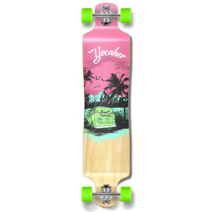 Yocaher Lowrider Longboard Complete - VW Series - Pink N' Mint Yocaher Lowrider Longboard Complete - VW Series - Pink N' Mint