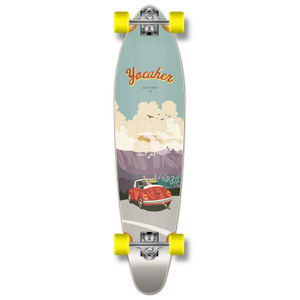 Yocaher Kicktail Longboard Complete - VW Bettle Series - Red Yocaher Kicktail Longboard Complete - VW Bettle Series - Red