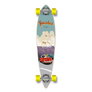 Yocaher Pintail Longboard Complete - VW Beetle Series - Red Yocaher Pintail Longboard Complete - VW Beetle Series - Red