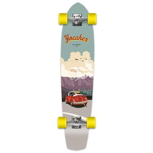 Yocaher Slimkick Longboard Complete - VW Beetle Series - Red Yocaher Slimkick Longboard Complete - VW Beetle Series - Red