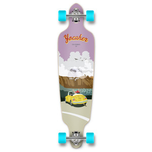 Yocaher Drop Through Longboard Complete - VW Beetle Series - Yellow Yocaher Drop Through Longboard Complete - VW Beetle Series - Yellow
