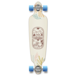 Yocaher Drop Through Longboard Complete - Adventure Colored