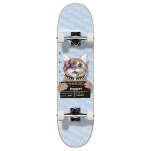 Yocaher Complete Skateboard 7.75" - Rockstar Kitty Cat - Purple Pepper Yocaher Complete Skateboard 7.75" - Rockstar Kitty Cat - Purple Pepper