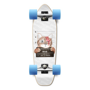 Yocaher Mini Cruiser Complete - Rockstar Kitty Cat - White Wink Yocaher Mini Cruiser Complete - Rockstar Kitty Cat - White Wink