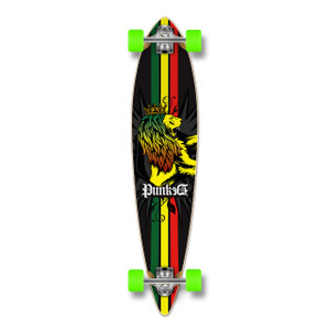 Yocaher Pintail Longboard Complete - Rasta Yocaher Pintail Longboard Complete - Rasta