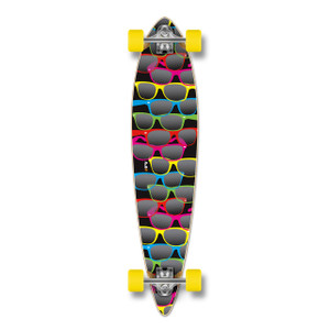 Yocaher Pintail Longboard Complete - Shades Black Yocaher Pintail Longboard Complete - Shades Black