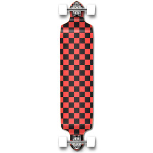 Yocaher Drop Down Longboard Complete - Checker Orange Yocaher Drop Down Longboard Complete - Checker Orange