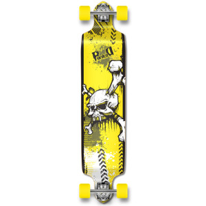 Yocaher Drop Down Longboard Complete - Y Skull Yocaher Drop Down Longboard Complete - Y Skull