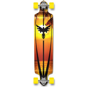 Yocaher Drop Down Longboard Complete - Sunset Yocaher Drop Down Longboard Complete - Sunset