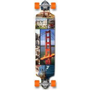 Yocaher Drop Down Longboard Complete - San Francisco Yocaher Drop Down Longboard Complete - San Francisco