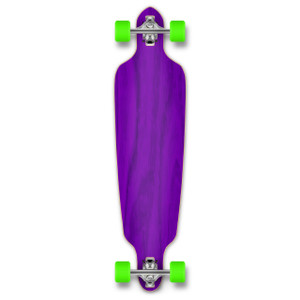 Yocaher Drop Through Longboard Complete - Stained Purple Yocaher Drop Through Longboard Complete - Stained Purple